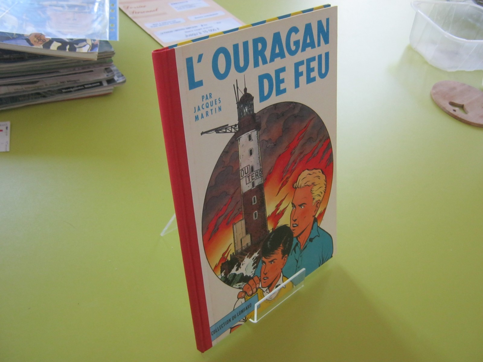 EO BELGE  LEFRANC L'OURAGAN DE FEU PLATS NEUFS ET INTERIEUR TTBE