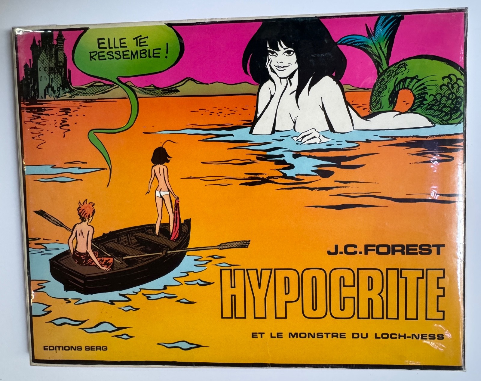 FOREST HYPOCRITE MONSTRE DU LOCH NESS ED SERG EO TBE + 2 FLYERS PUBLICITAIRES