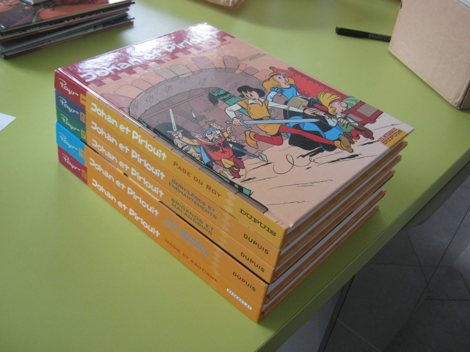 EO SERIE COMPLETE INTEGRALE JOHAN ET PIRLOUIT 1 2 3 4 5 PEYO TTBE