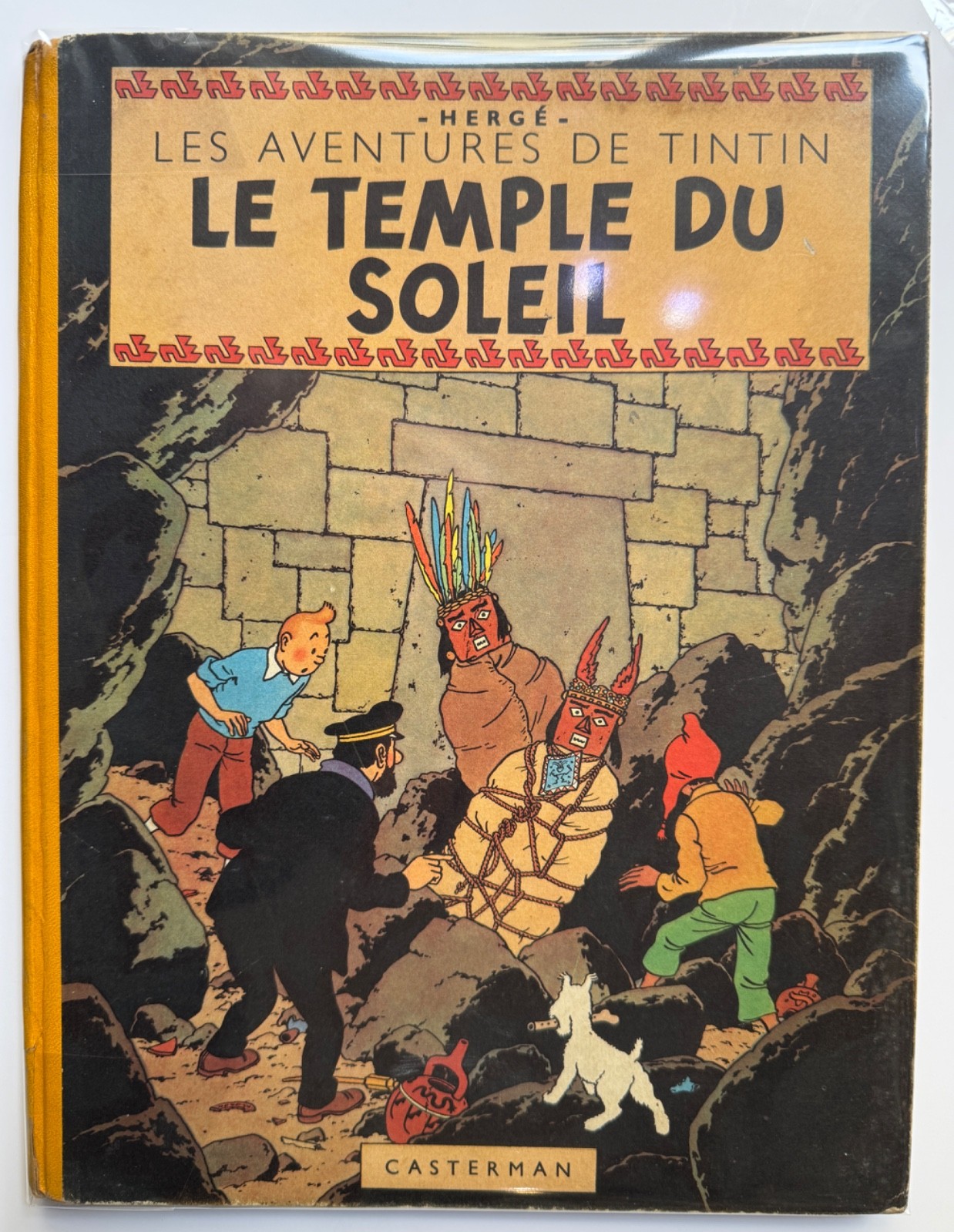 HERGE TINTIN LE TEMPLE DU SOLEIL EO 2 SYMBOLES INCAS BE+/TBE