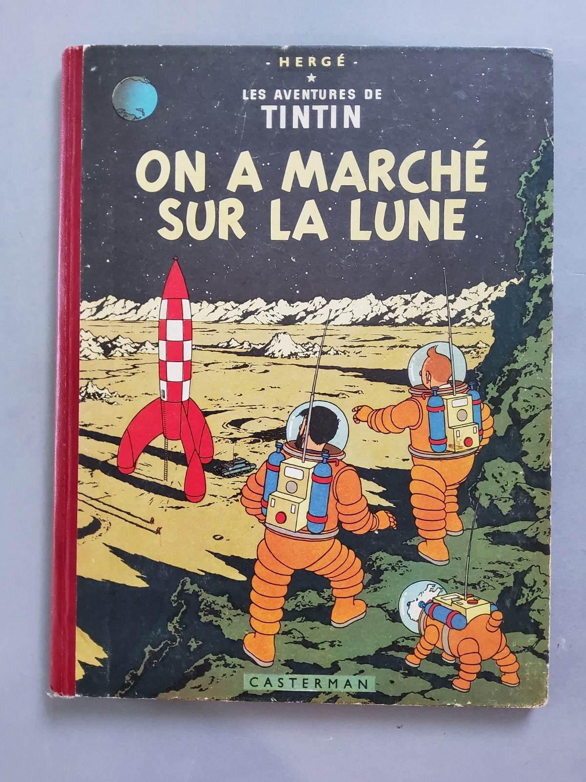 HERGE TINTIN On a marché sur la lune Casterman Paris 1954 EO Française