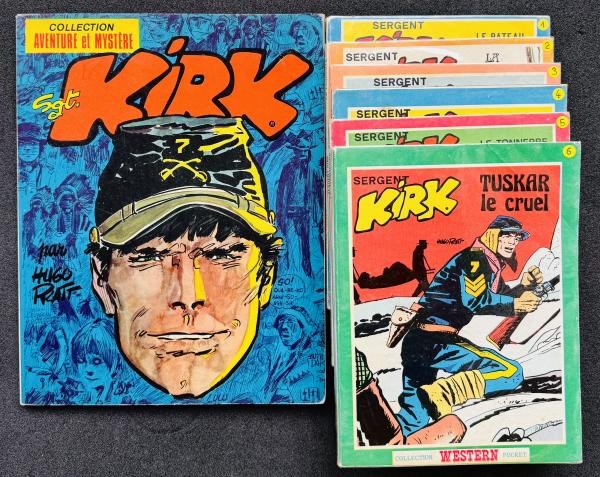 EO Sergent Kirk (Sagédition) Collection complète T1 à 7 (Pratt) (TBE+)