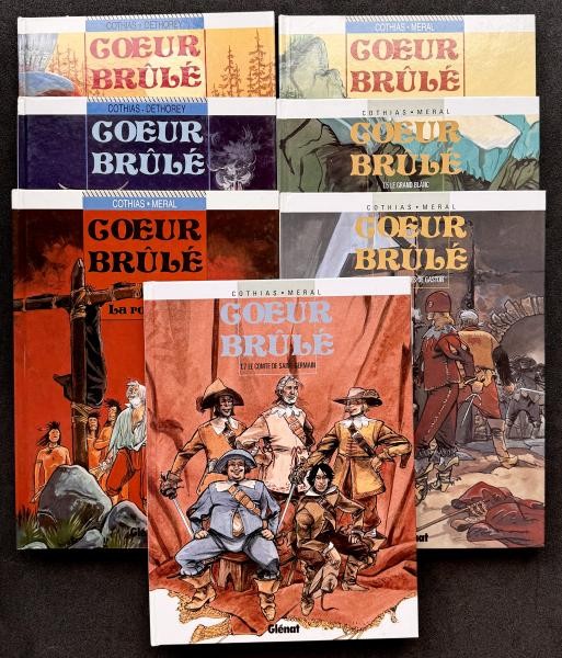 EO Coeur brûlé Collection complète T1 à 7 (Méral) (TTBE)