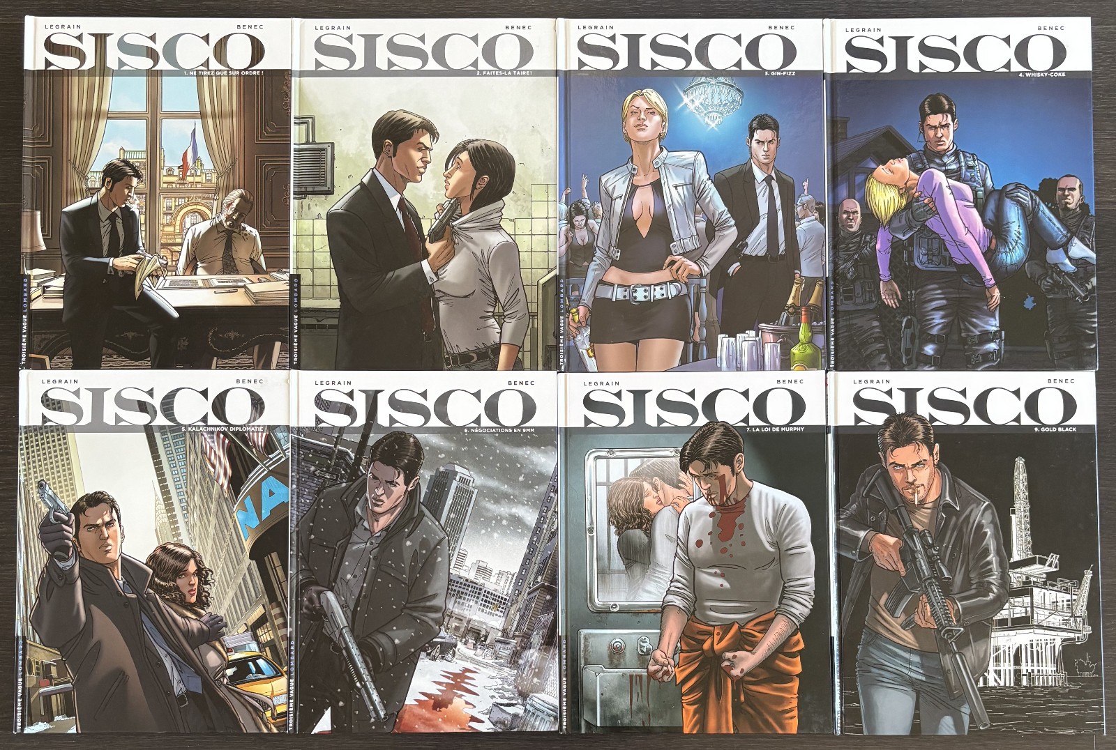 SISCO T1 A T7 + T9 + 7 DEDICACES T. LEGRAIN - EO/Ré - LE LOMBARD - PROCHE NEUF