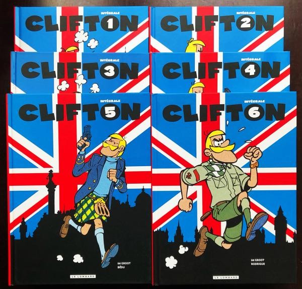 EO Clifton (2ème intégrale) Série complète en 6 tomes (Macherot) (Neuf)