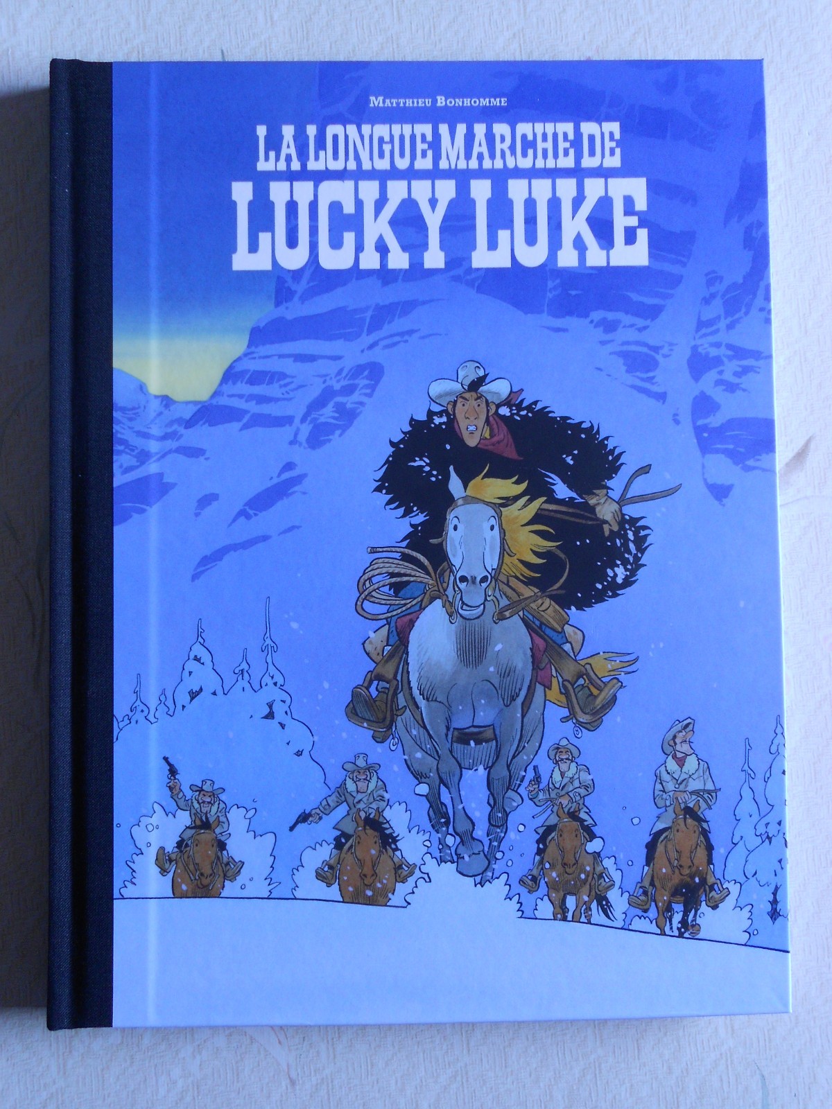 TT TL BULLE EO La longue marche de Lucky LUKE ( BONHOMME ) n°49 tampon dédicace