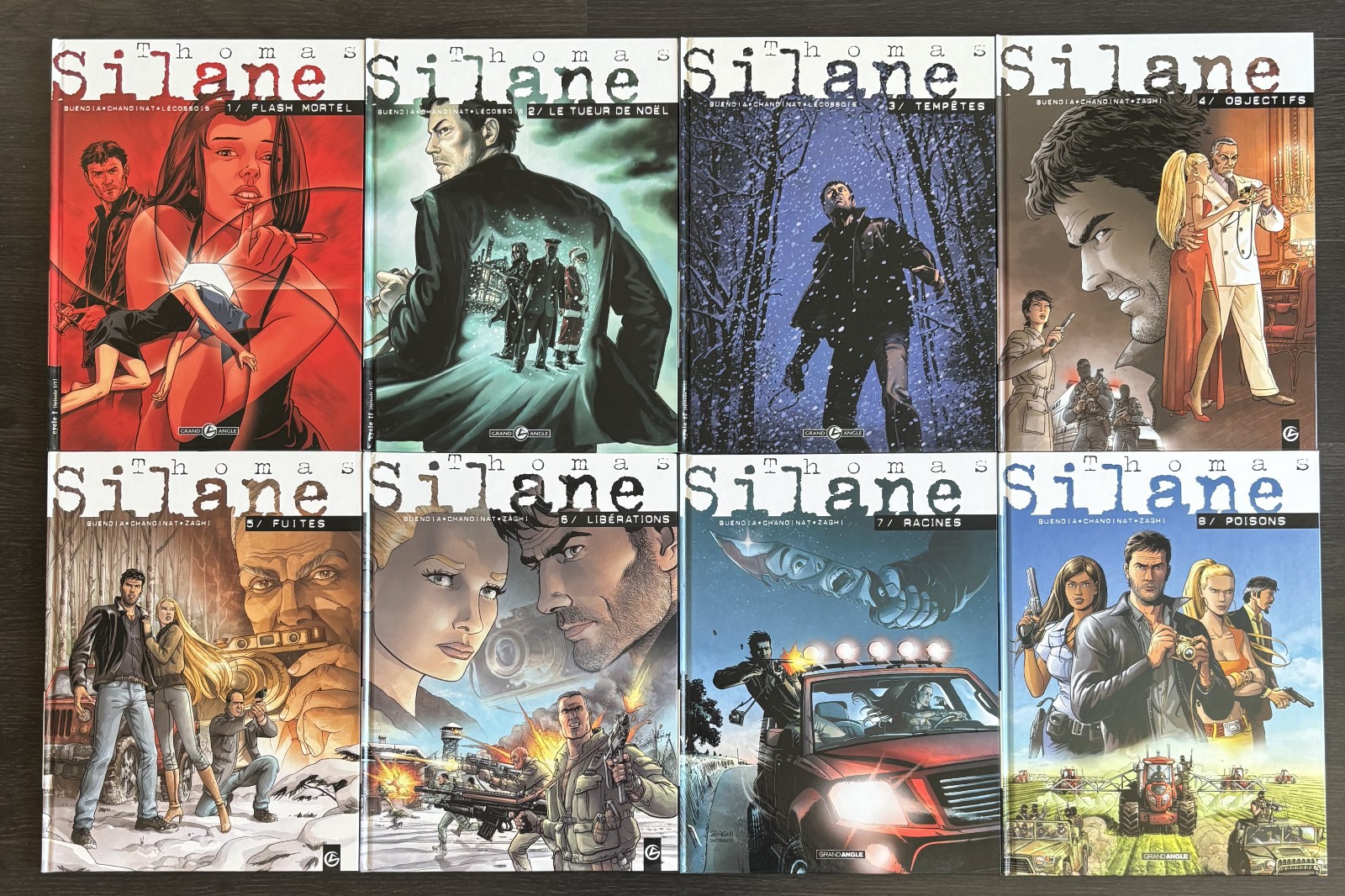 THOMAS SILANE T1 A T8 + 5 DEDICACES LECOSSOIS / ZAGHI - EO/Ré - BAMBOO - TTBE