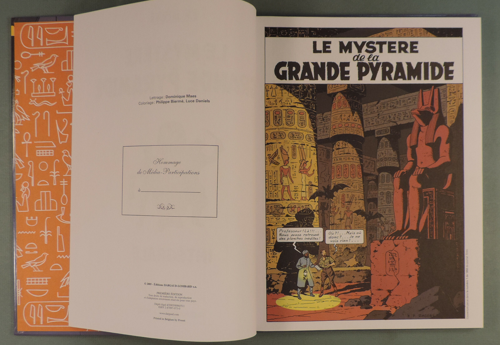 BLAKE ET MORTIMER Integrale Mystere de la Grande Pyramide Jacobs EO 2005 Hommage