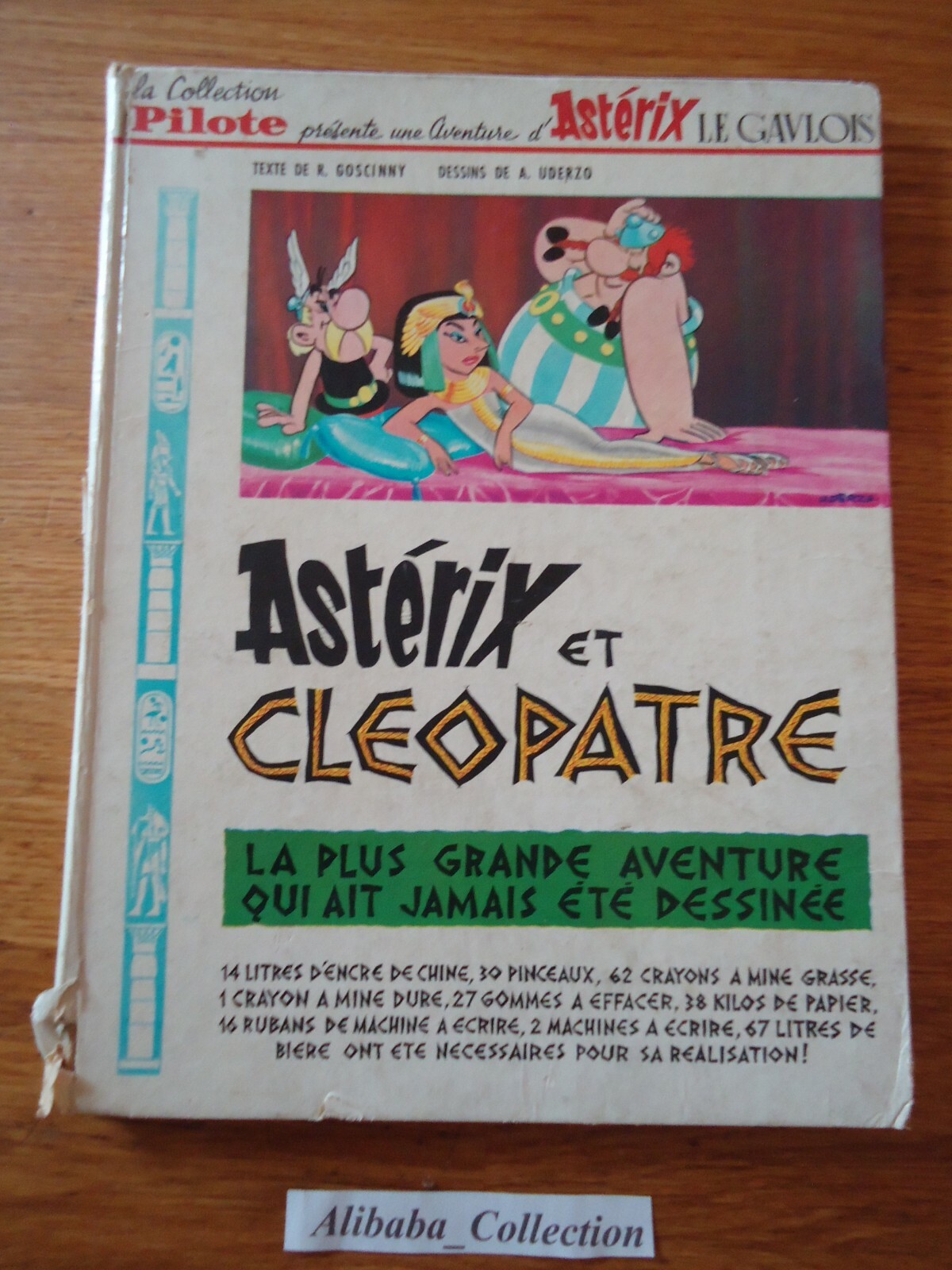 BD ASTERIX ET CLEOPATRE 1965 EO 6a PILOTE GOSCINNY UDERZO OBELIX  