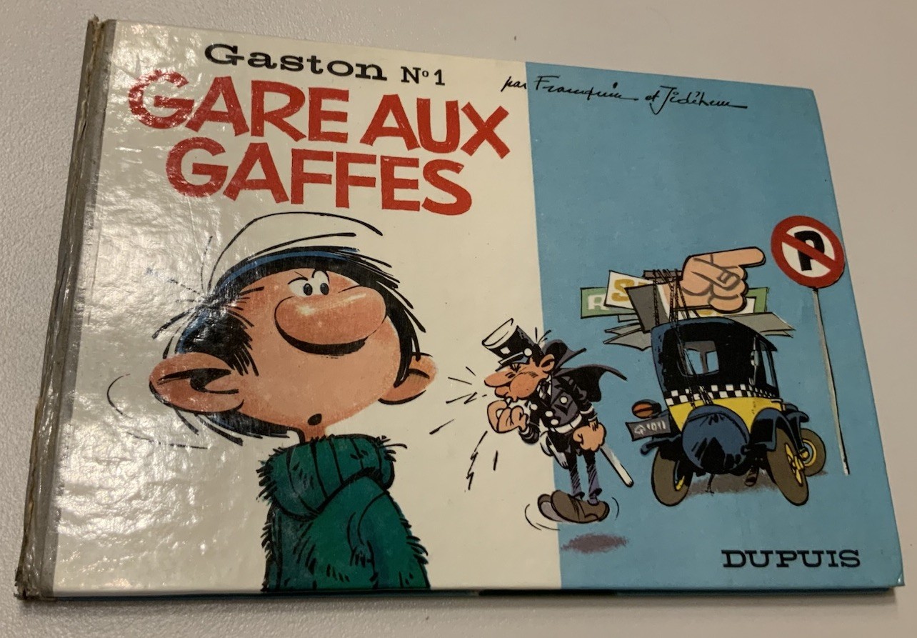 Album Edition originale Gaston n°1 Gare aux gaffes Franquin Dupuis EO BD 1966