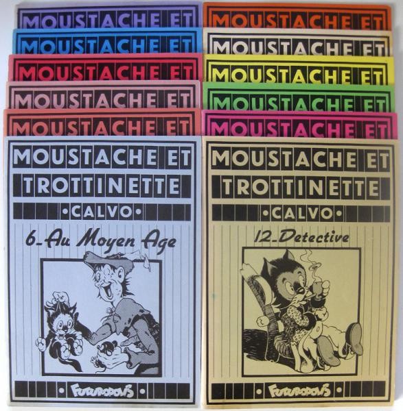 EO Moustache et Trottinette  collection complète 12 albums (proche neuf)