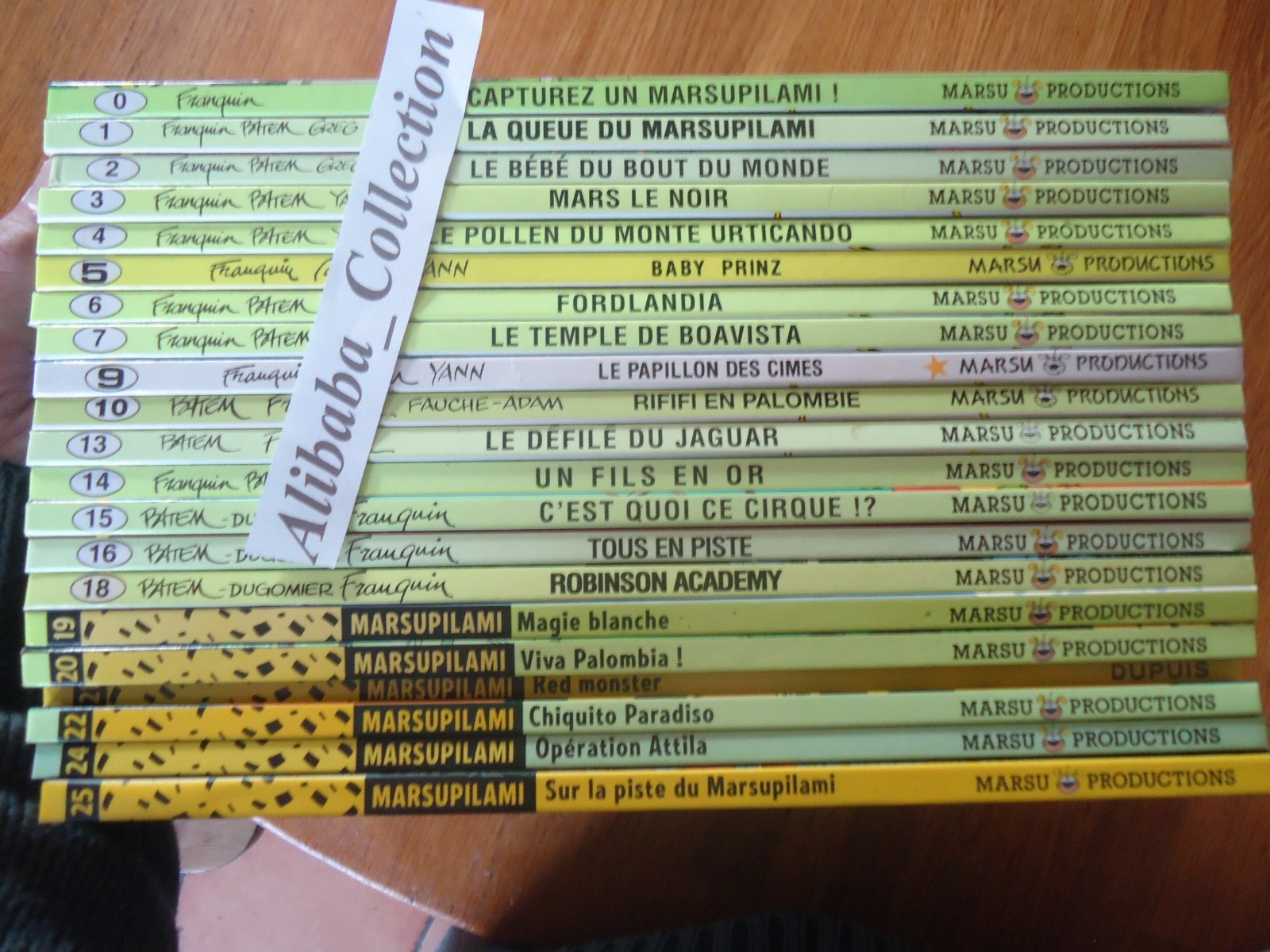 LOT 21 BD MARSUPILAMI entre 0 et 25, quelques EO