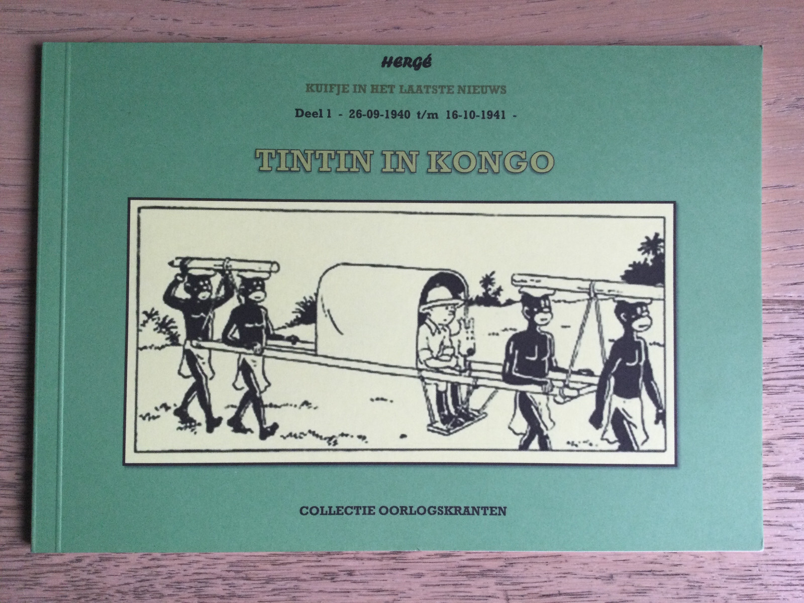 Tintin Hergé Kongo en Néerlandais Laatste Nieuws Oorlogskranten - Très rare EO