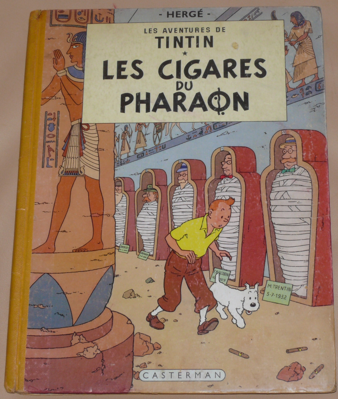 TINTIN -4- / Les  Cigares du Pharaon / EO Française  B14 1955 /  BE+