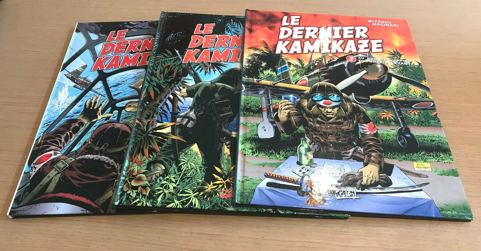 MOLINARI - LE DERNIER KAMIKAZE - TOMES 1 A 3 INCLUS - EO ( BON ETAT )
