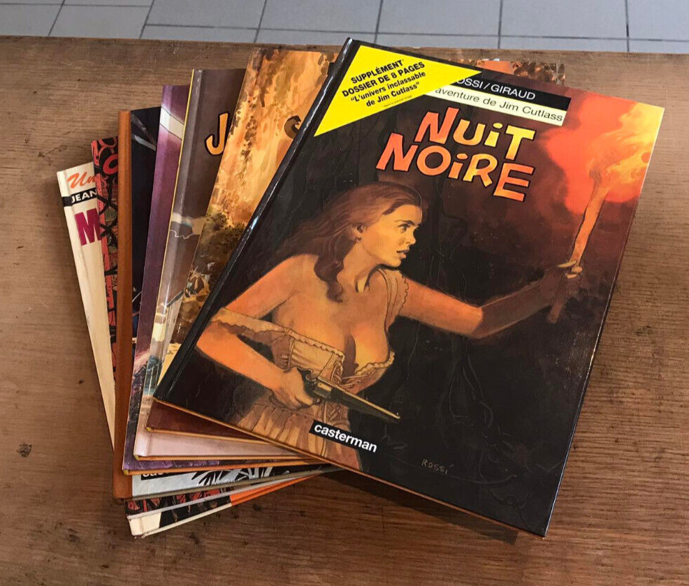 ROSSI / GIRAUD  - JIM CUTLASS - SERIE COMPLETE - 7 TOMES - EO ( TBE )