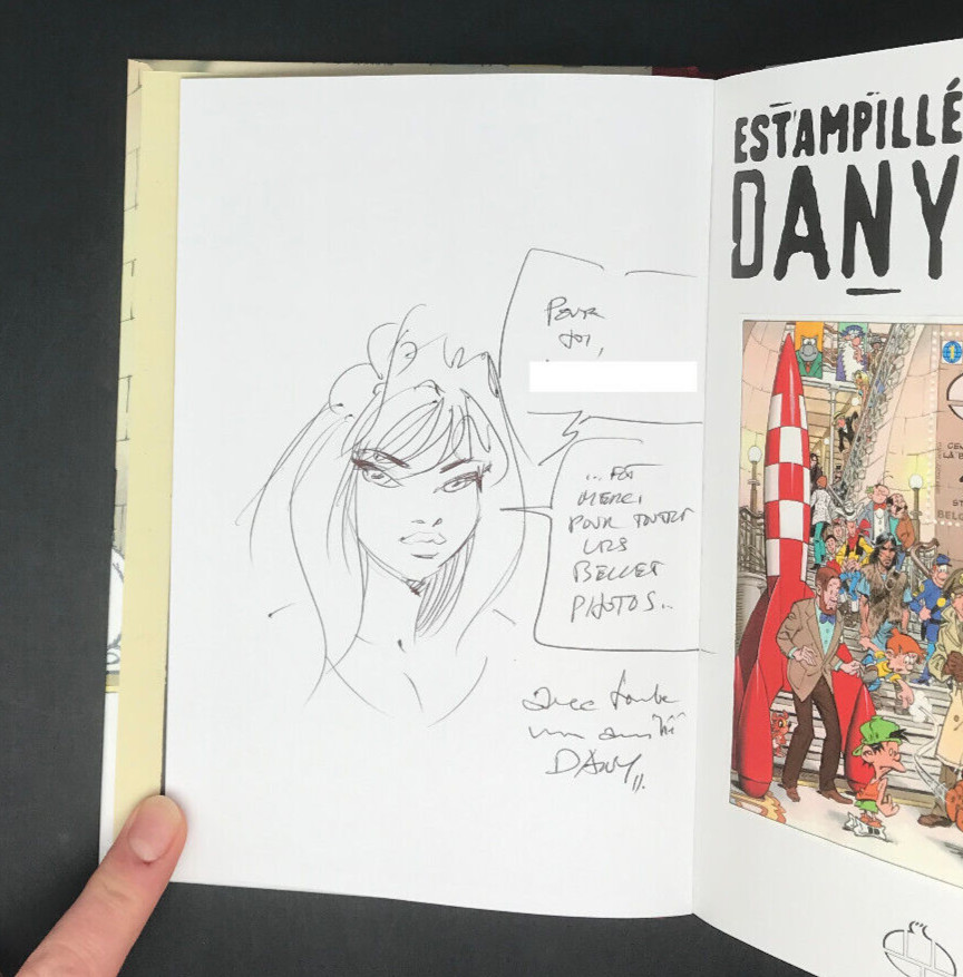 DANY - DEDICACE - ESTAMPILLE DANY - ALBUM CBBD - TT 625 EX - N&S - EO ( CN )