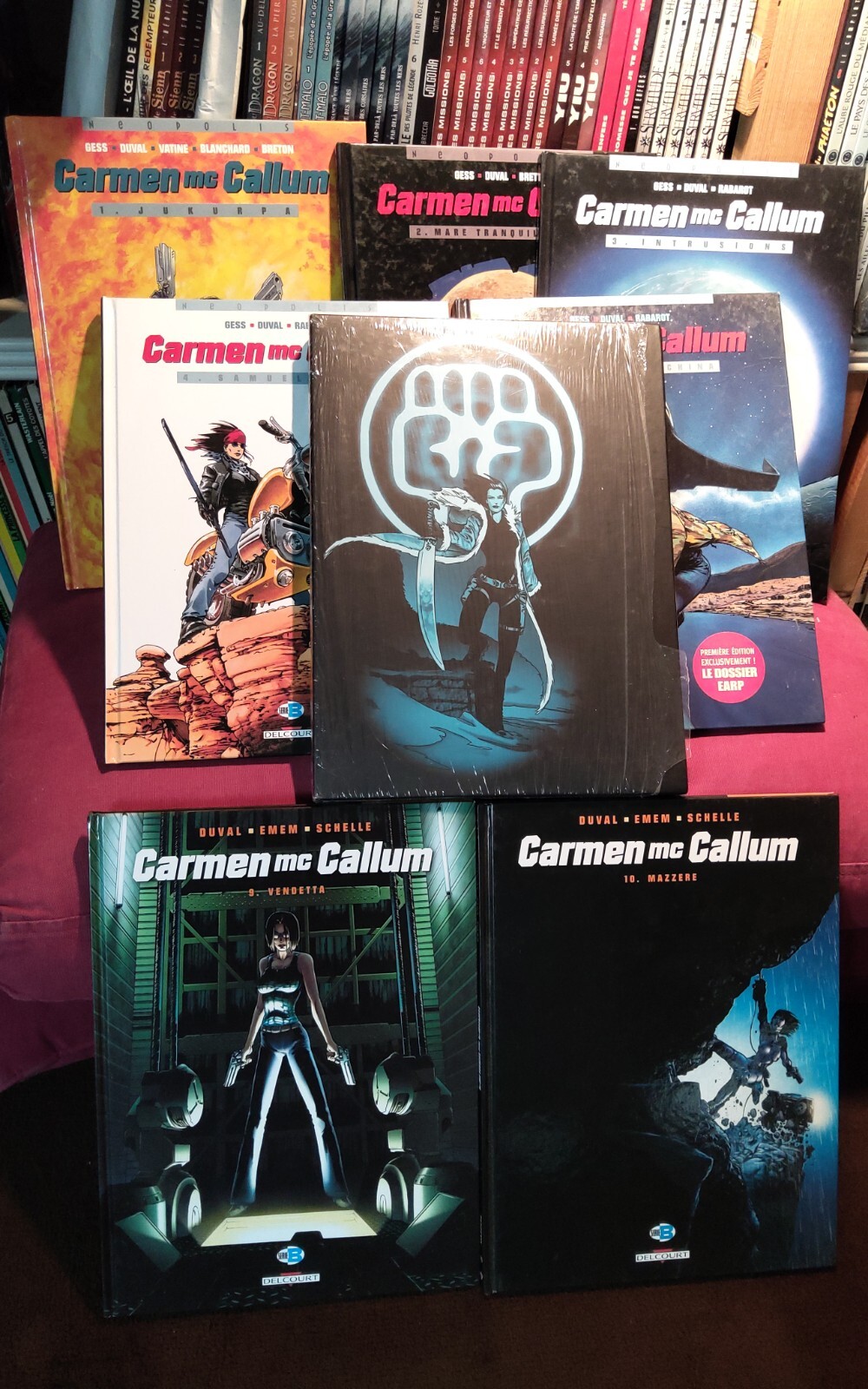 Carmen Mc Callum  T1 à  10  avec coffret T6.7.8  Delcourt  Gess /Duval  6Eo Tbe
