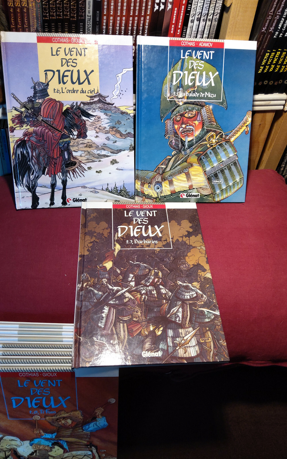 LE VENT DES DIEUX - COTHIAS / GIOUX -10 ALBUMS EO T5 AU T14  GLENAT VECU TBE