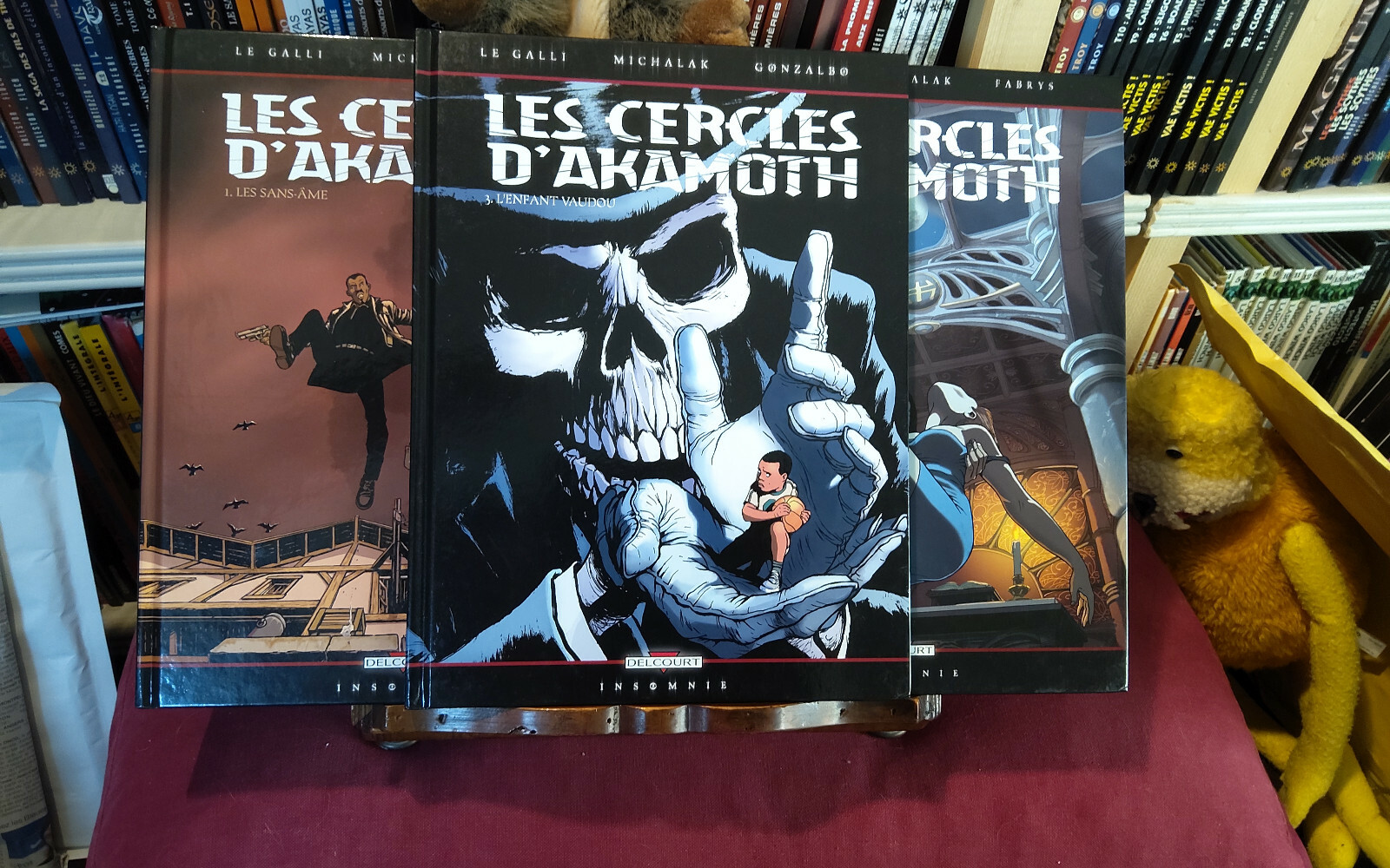 LES CERCLES D'AKAMOTH tomes 1 à 3 / EO -DEDICACES MICHALAK ET LE GALLI TBE