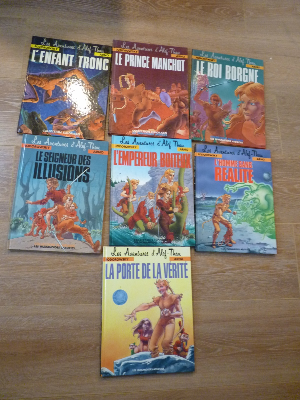 Lot LES AVENTURES d'ALEF-THAU 7 premiers tomes en EO. JODOROWSKY ARNO Mars 1983.