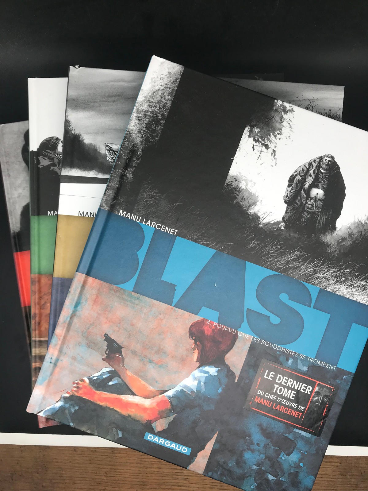 LARCENET - BLAST - SERIE COMPLETE - 4 TOMES - DARGAUD - EO ( TTBE )