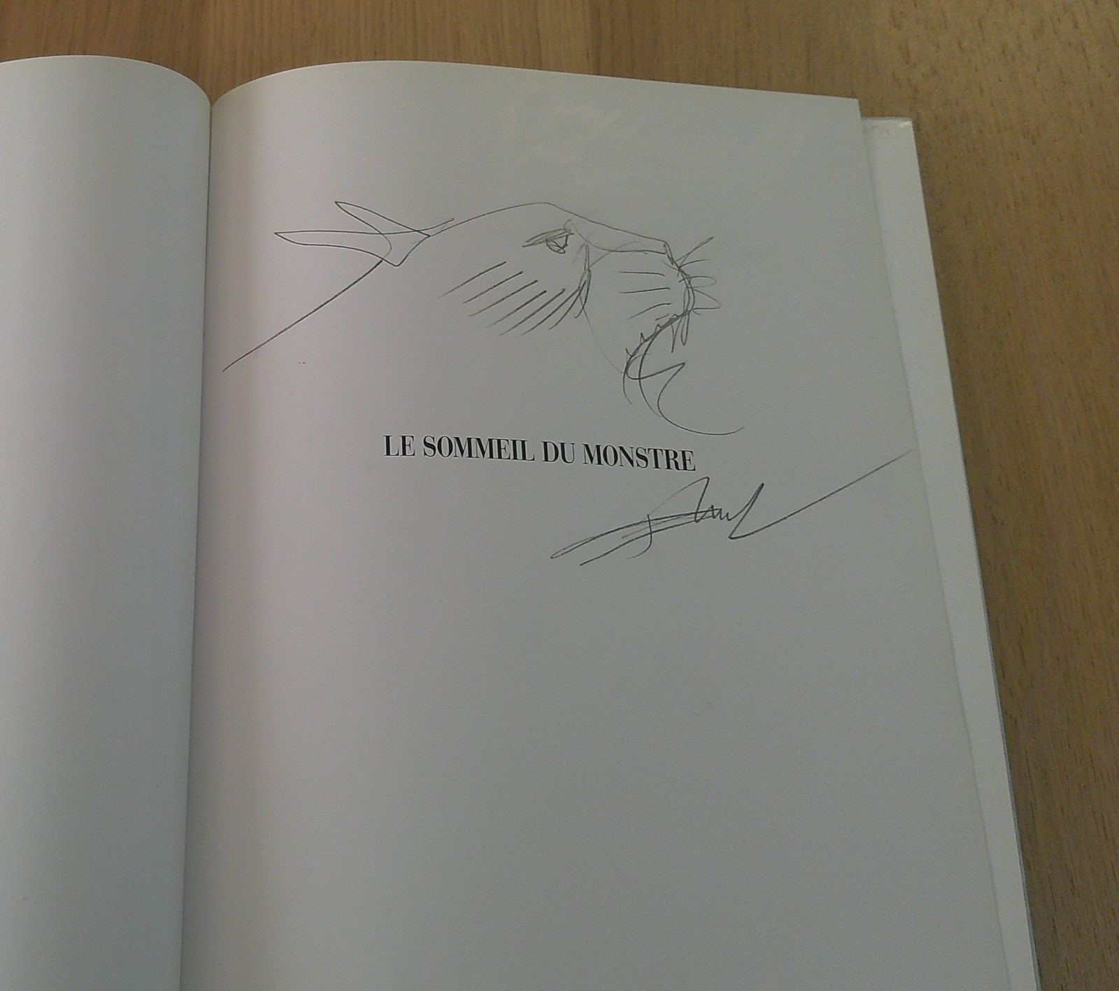 DEDICACE BILAL / LE SOMMEIL DU MONSTRE TOME 1 EN EO / TBE