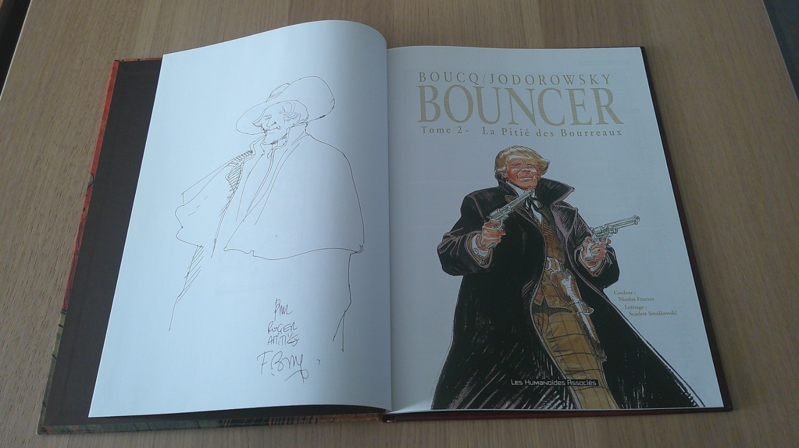 DEDICACE BOUCQ / BOUNCER TOME 2 EN EO / TBE