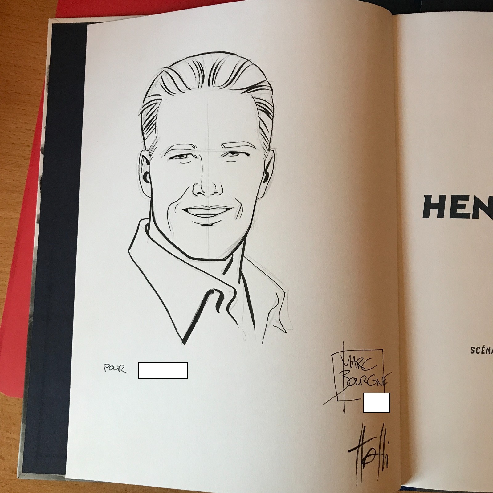 BD HENRI VAILLANT  fan box T1  PASSION dedicace BOURGNE et signature STASSI EO