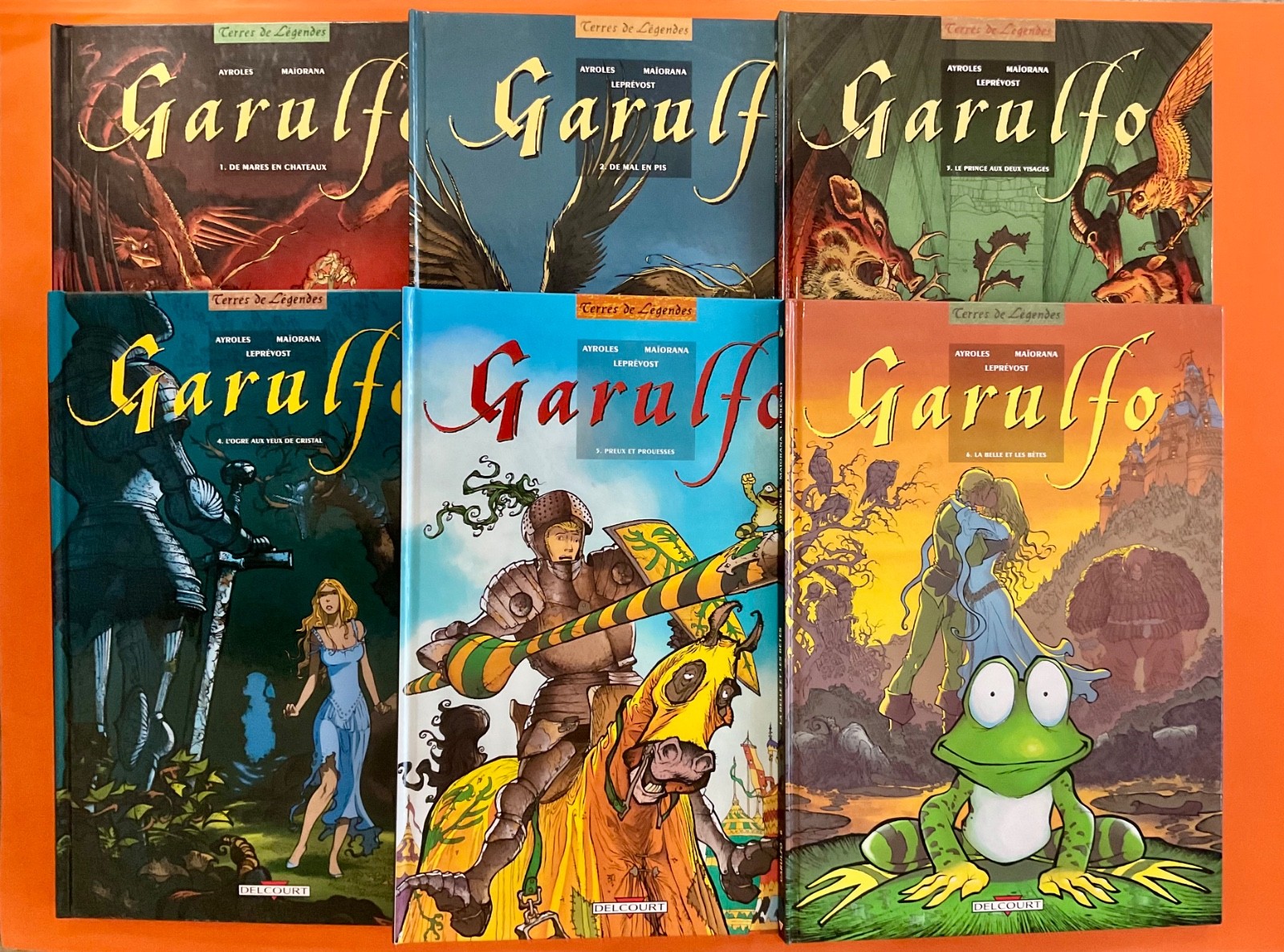 MAIORANA GARULFO SERIE COMPLETE 6 TOMES EO EDITION DELCOURT EXCELLENT ÉTAT