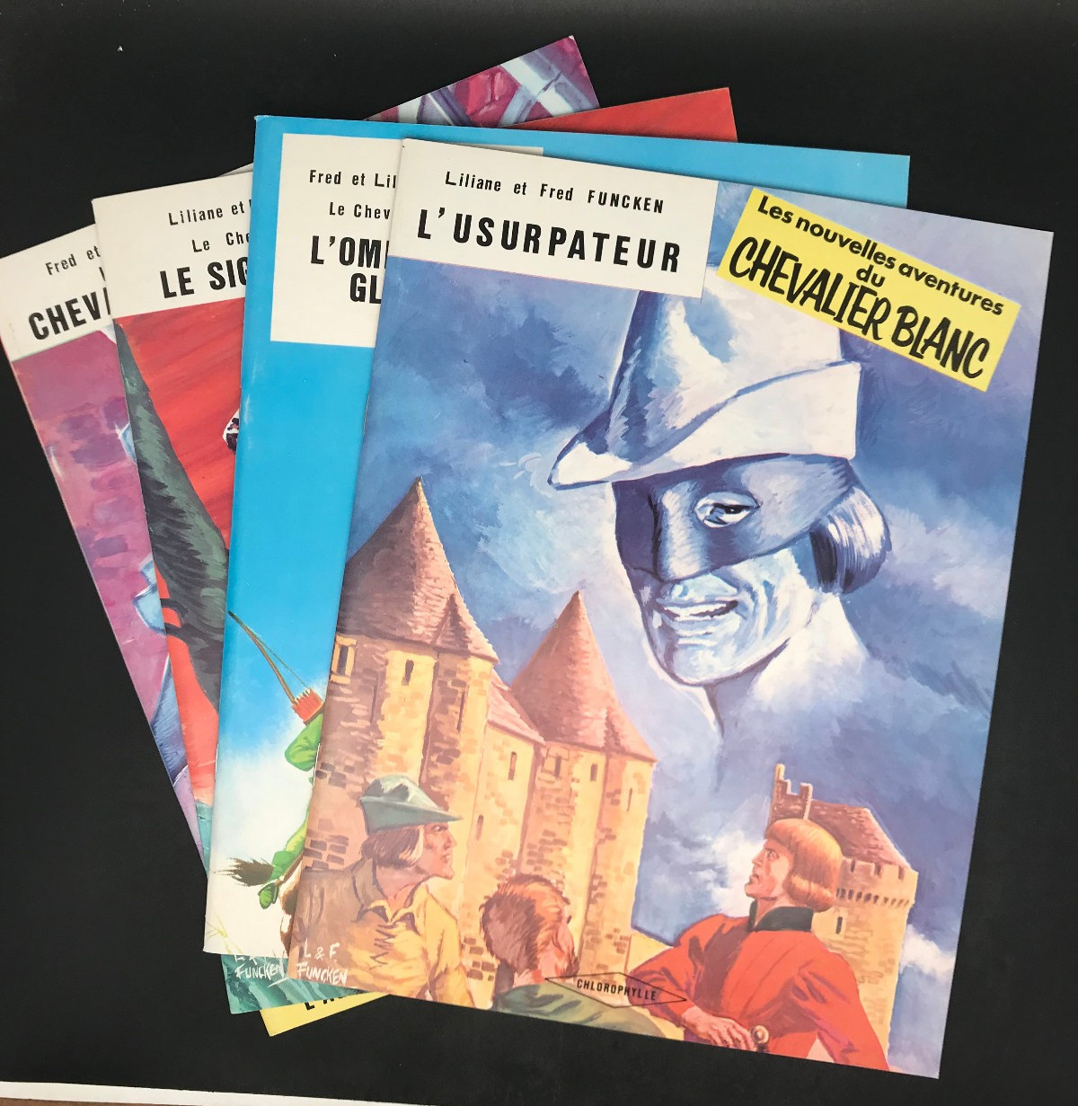 FUNCKEN - LE CHEVALIER BLANC - TOMES 6 A 9 INCLUS - CHLOROPHYLLE - EO ( TTBE )
