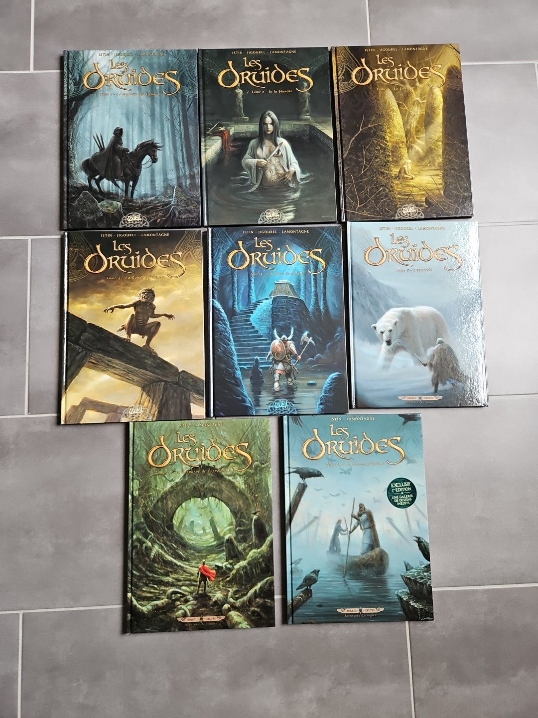 LES DRUIDES Tome 1 à 8 en EO de ISTIN/LAMONTAGNE/JIGOUREL éd. Soleil 