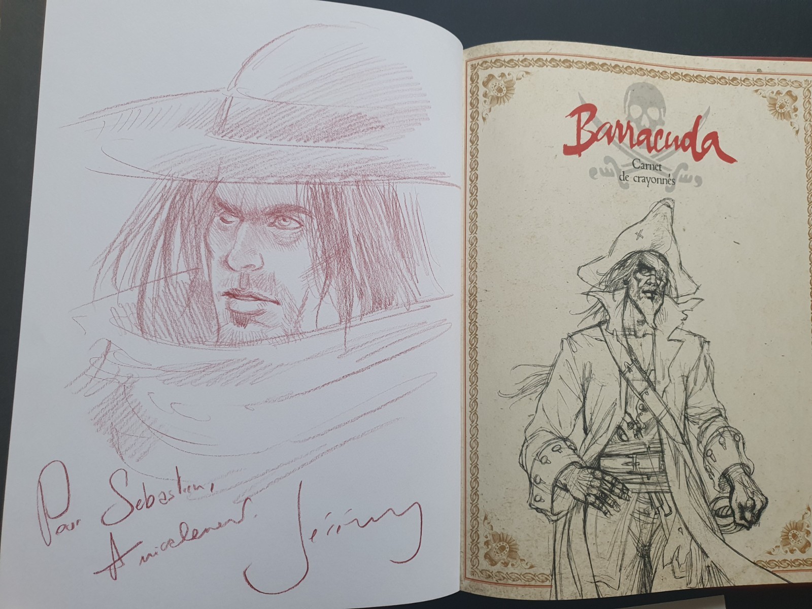Barracuda T1 Esclaves EO Tirage Canal BD dédicacé par Jérémy