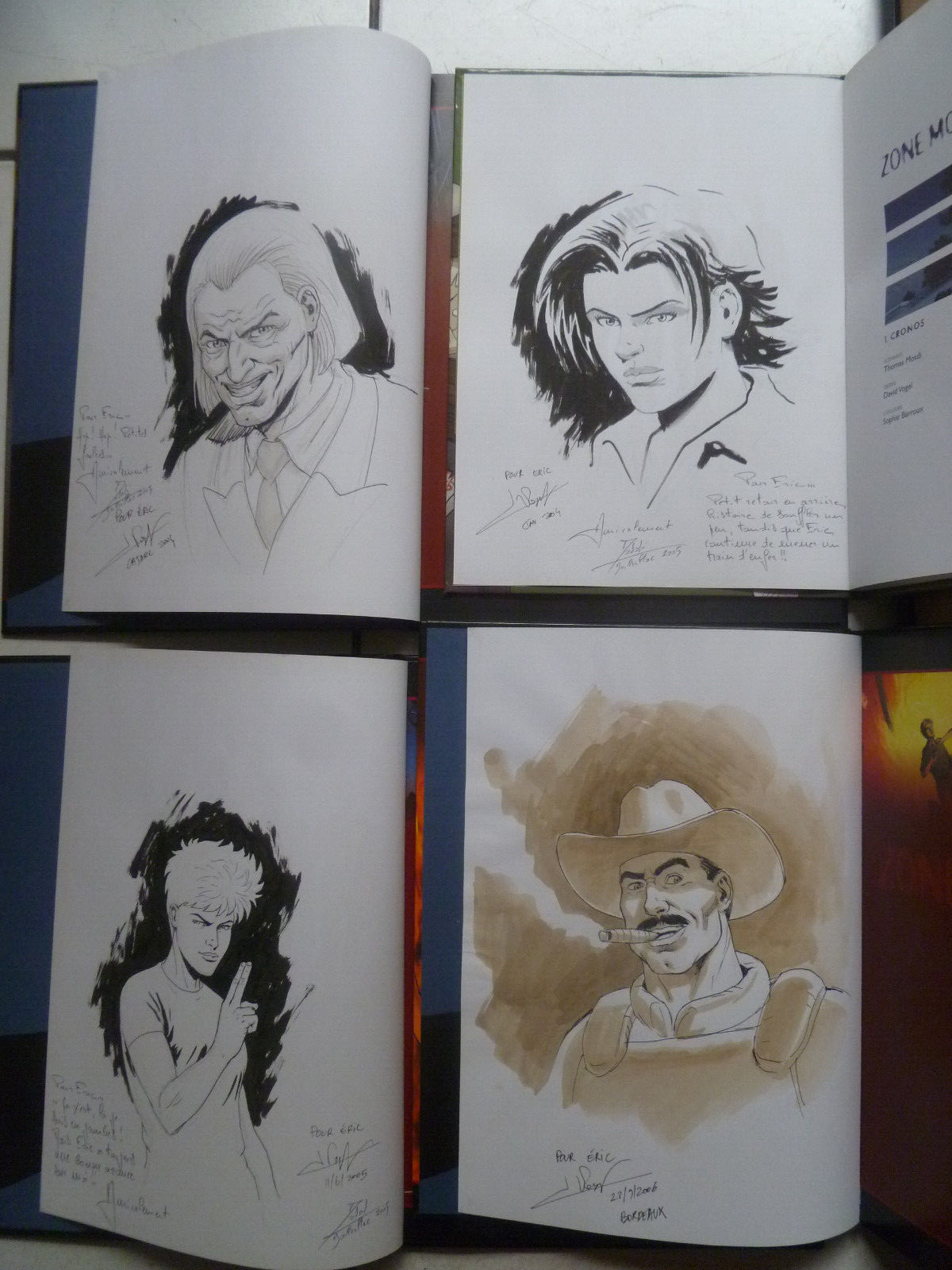 VOGEL   /  ZONE    MORTELLE  /  TOME  1 A 4    / EO +  4   DEDICACES