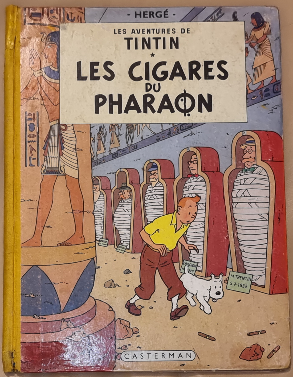 TINTIN -4- / Les  Cigares du Pharaon / EO Française B14 1955 /  BE-