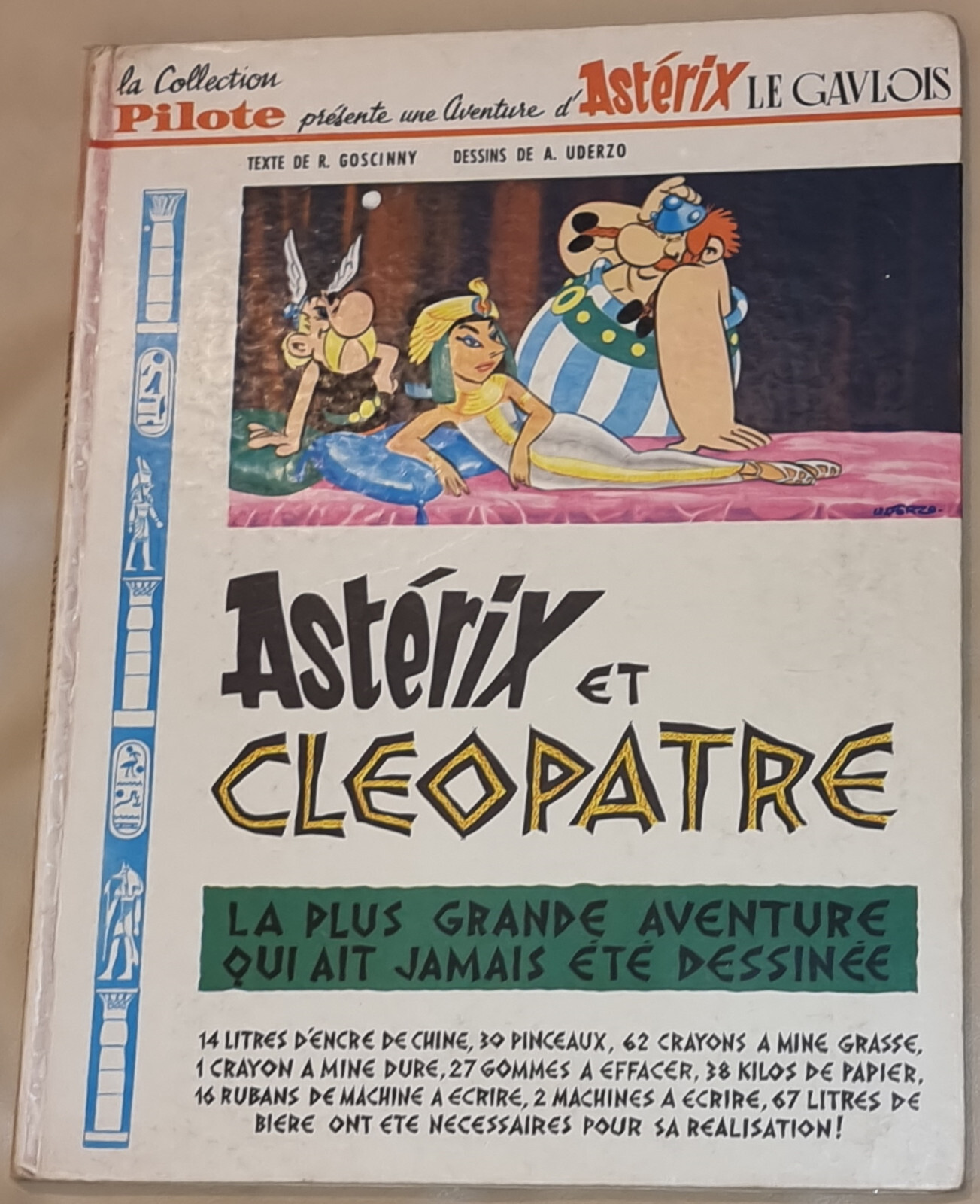 ASTERIX -6 / Astérix et Cléopâtre / EO 1965/ 16 titres dont 3 à paraître / BE+