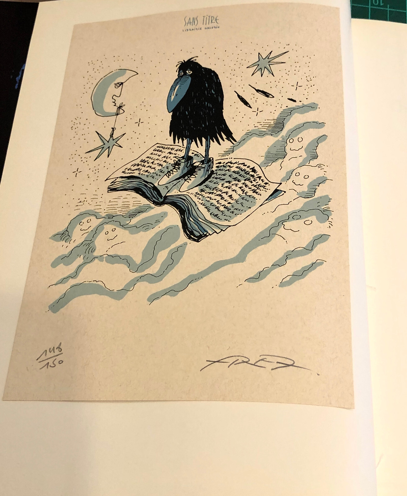 FRED L'HISTOIRE DU CORBAC AUX BASKETS EO+EX-LIBRIS 150 ex. n°/s + DESSIN 1994