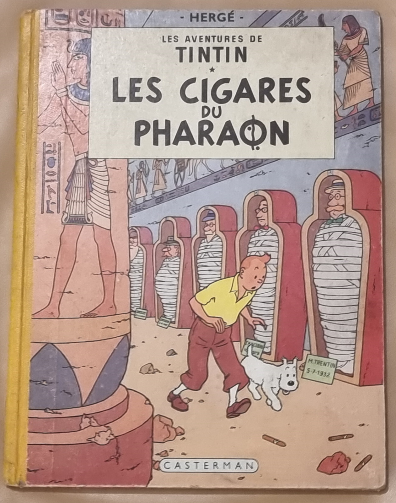 TINTIN -4- / Les  Cigares du Pharaon / EO Française  B14 1955 /  BE