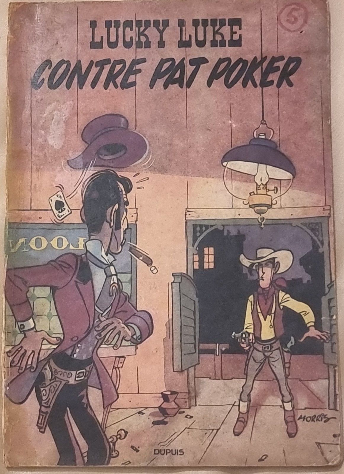 Lucky Luke -5- / Lucky Luke contre Pat Poker / EO 1953 /  BE