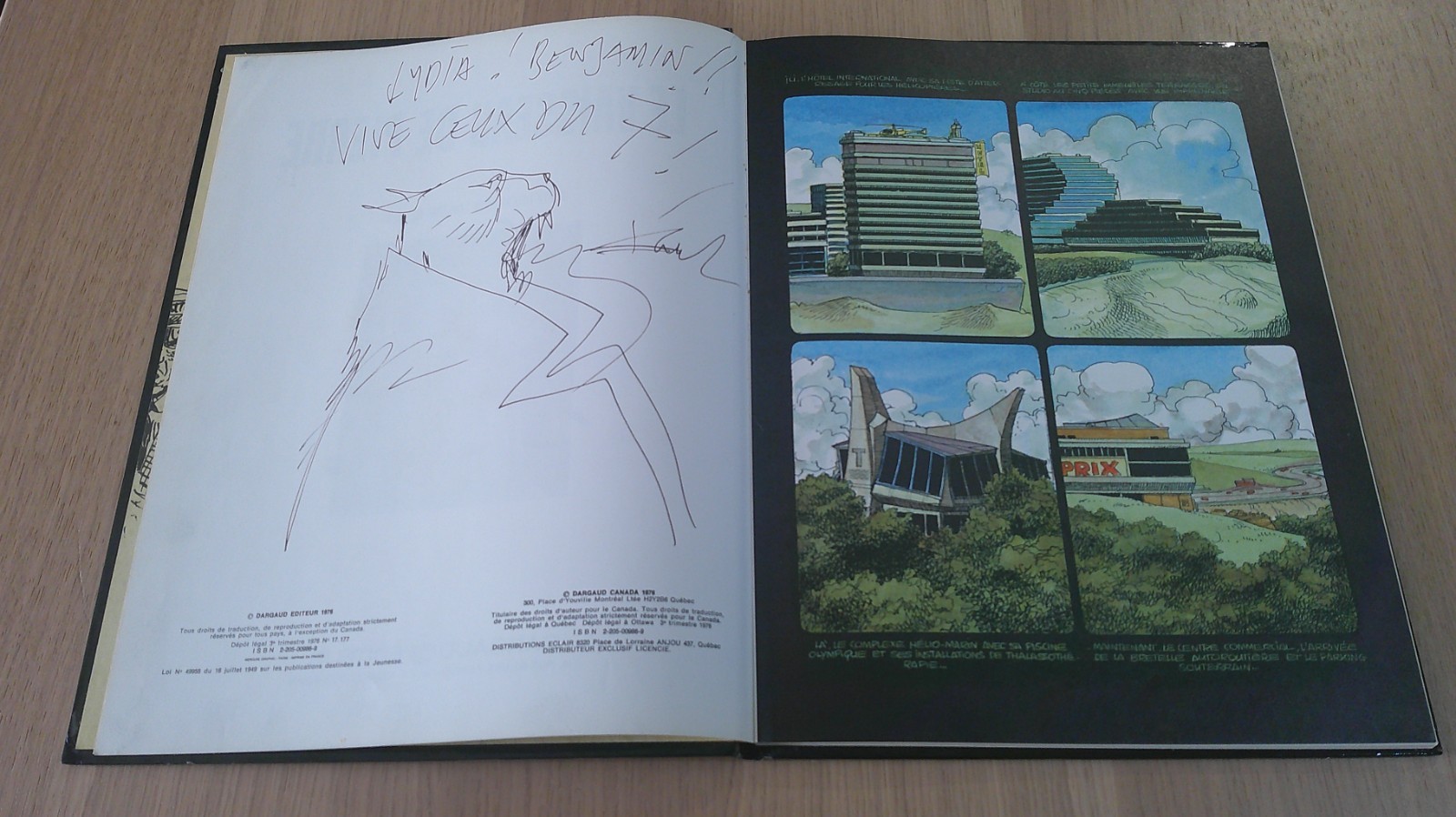 DEDICACE BILAL / LE VAISSEAU DE PIERRE EN EO / BE