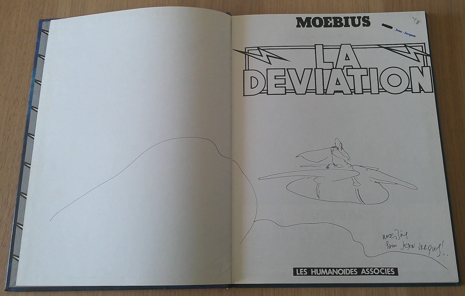 DEDICACE MOEBIUS / LA DEVIATION EN EO / TBE