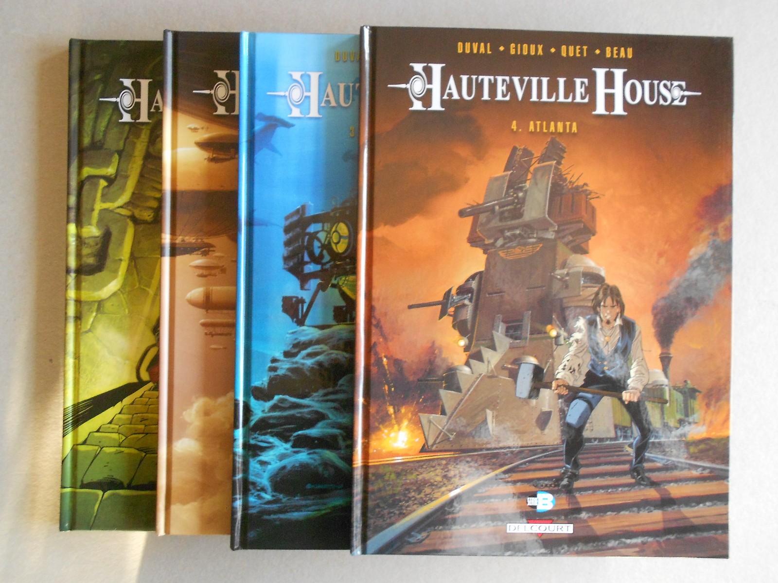 DEDICACES EO HAUTEVILLE HOUSE t1 t2 t3 t4 ( GIOUX )( MANCHU ) ex-libris coffret