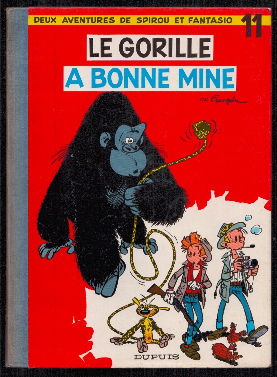 FRANQUIN . SPIROU ET FANTASIO N°11 . LE GORILLE A BONNE MINE . EO . 1959 .