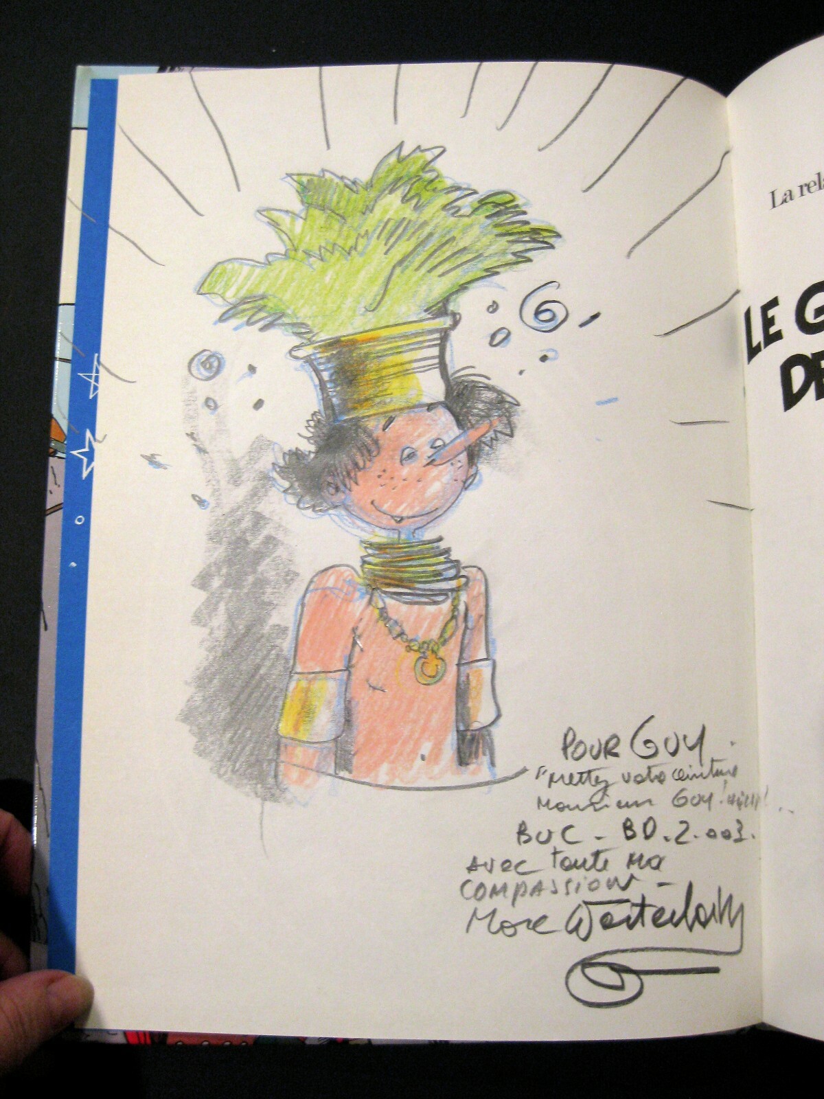 Wasterlain DEDICACE Docteur Poche n°5 EO  Ed. Dupuis 1982 TBE