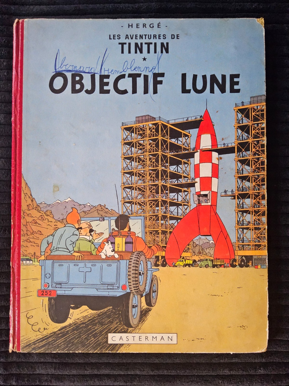 Tintin - Objectif Lune - B8 - EO de 1953 - BE