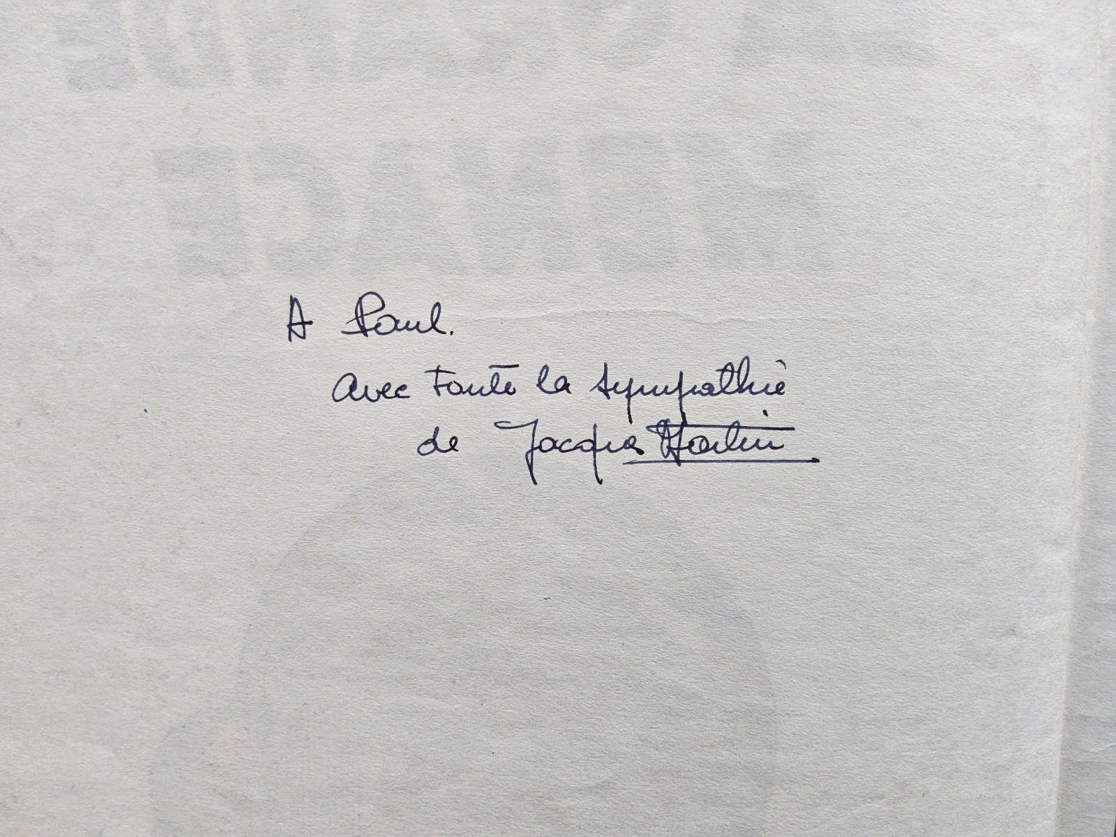 Lefranc Dedicace - La grande menace - EO de 1954 - BE - Lombard