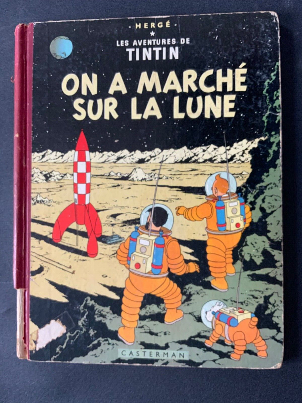 Tintin - EO Française Pelliculée - On à Marché Sur La Lune - B11 - 1954 - BE