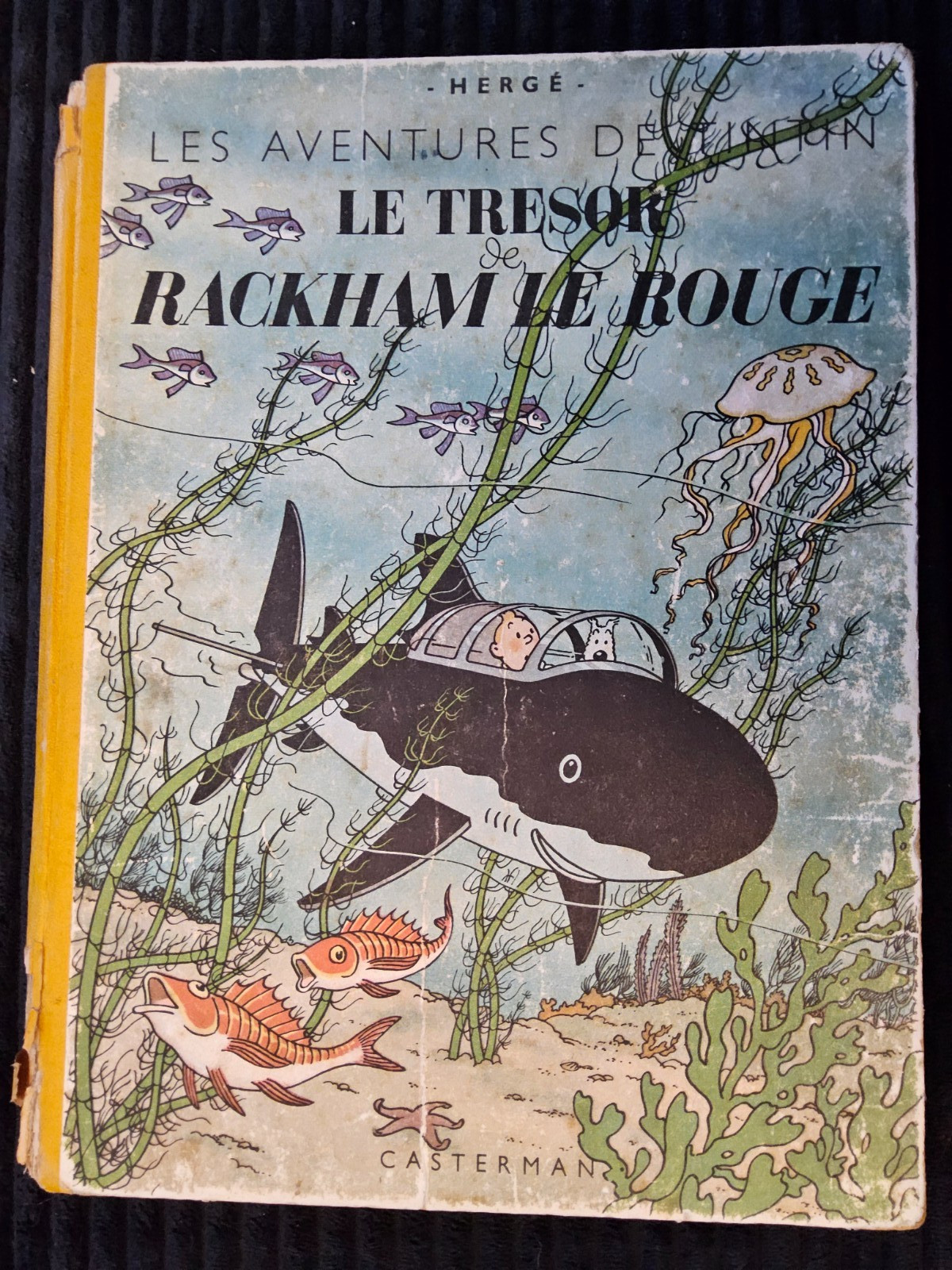 Tintin - Le trésor de Rackham le rouge - A24 - Dos Blanc - EO de 1944