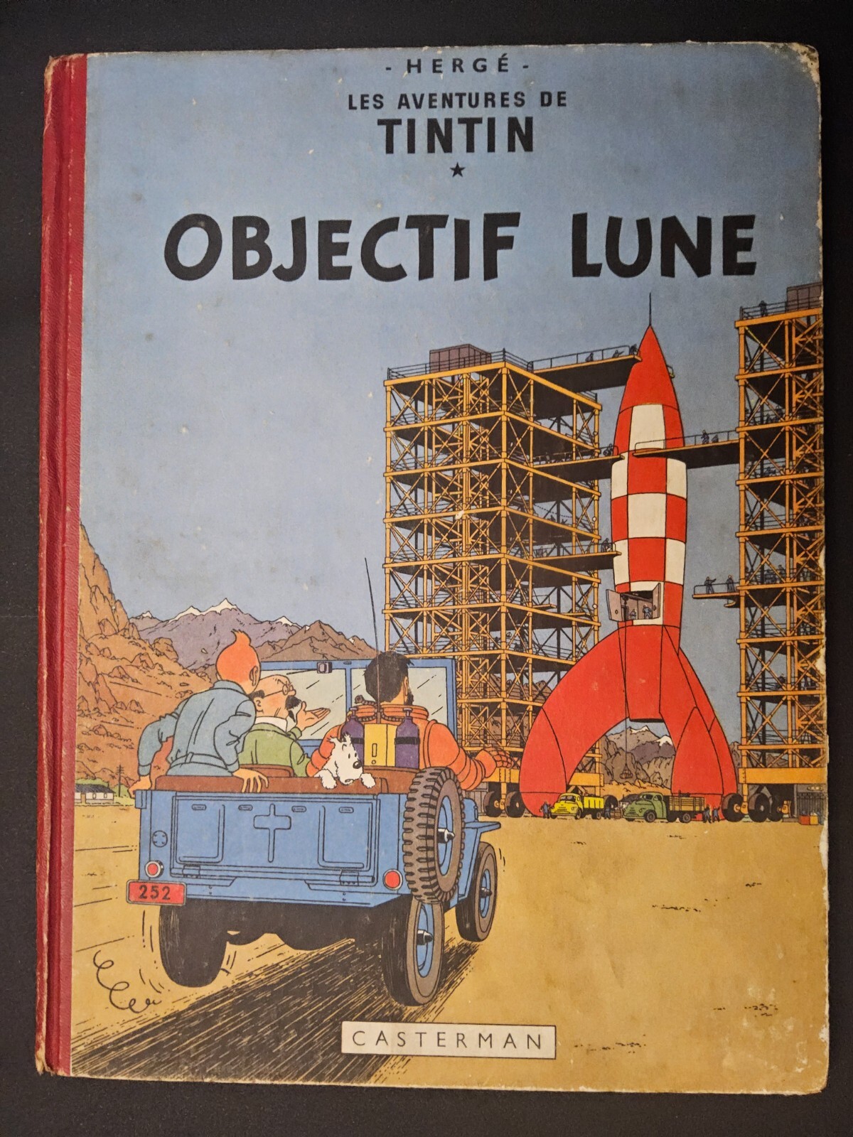 Tintin - Objectif Lune - B8 - EO de 1953 - TBE