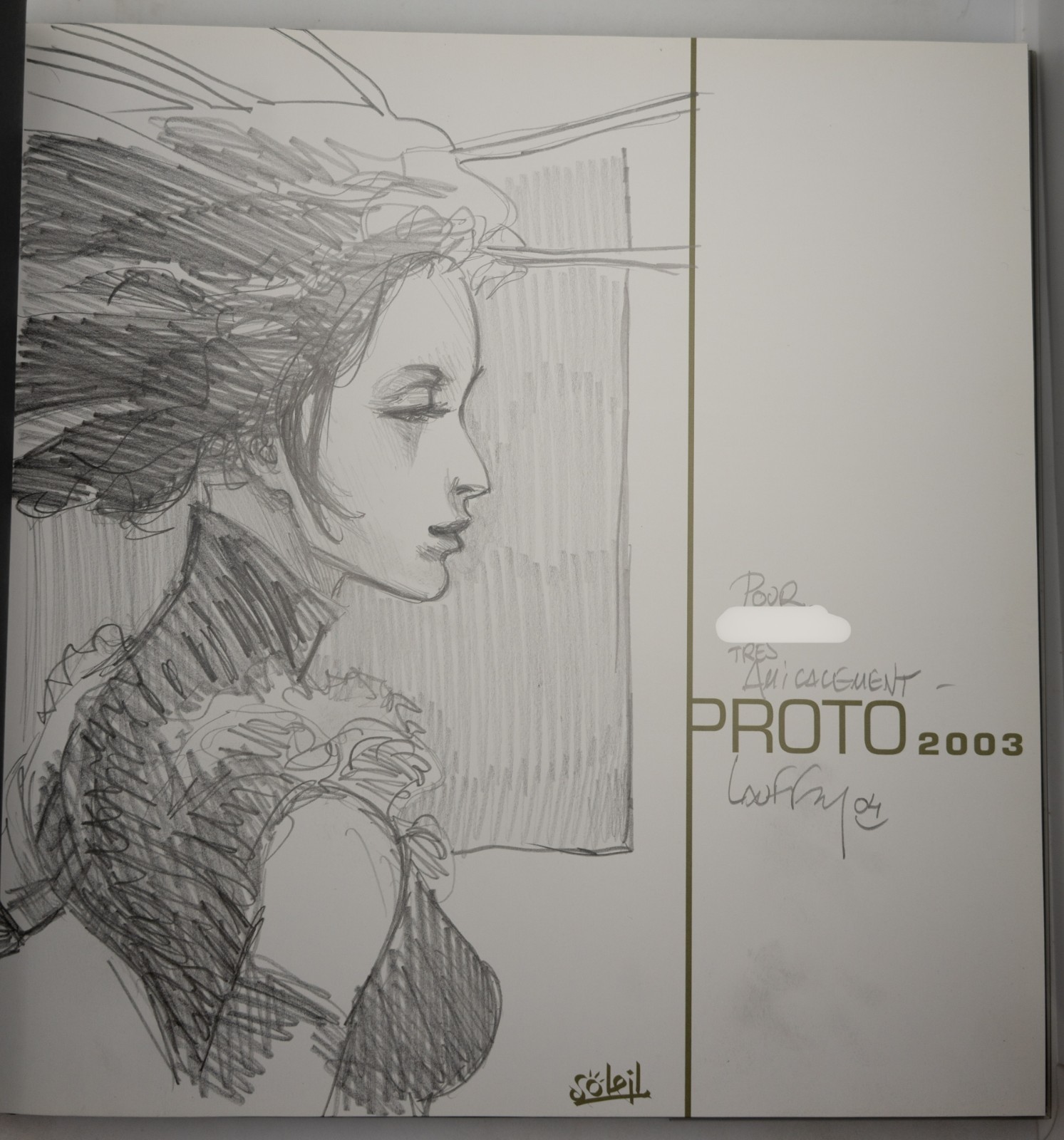 BD EO 2004 dédicacée PROTO 2003 - Art book Mathieu Lauffray